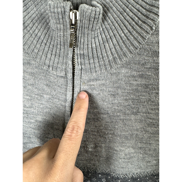 J Crew Vintage Y2K 100% Merino Wool Preppy Holiday Old Money Luxury Sweater M - Picture 2 of 11